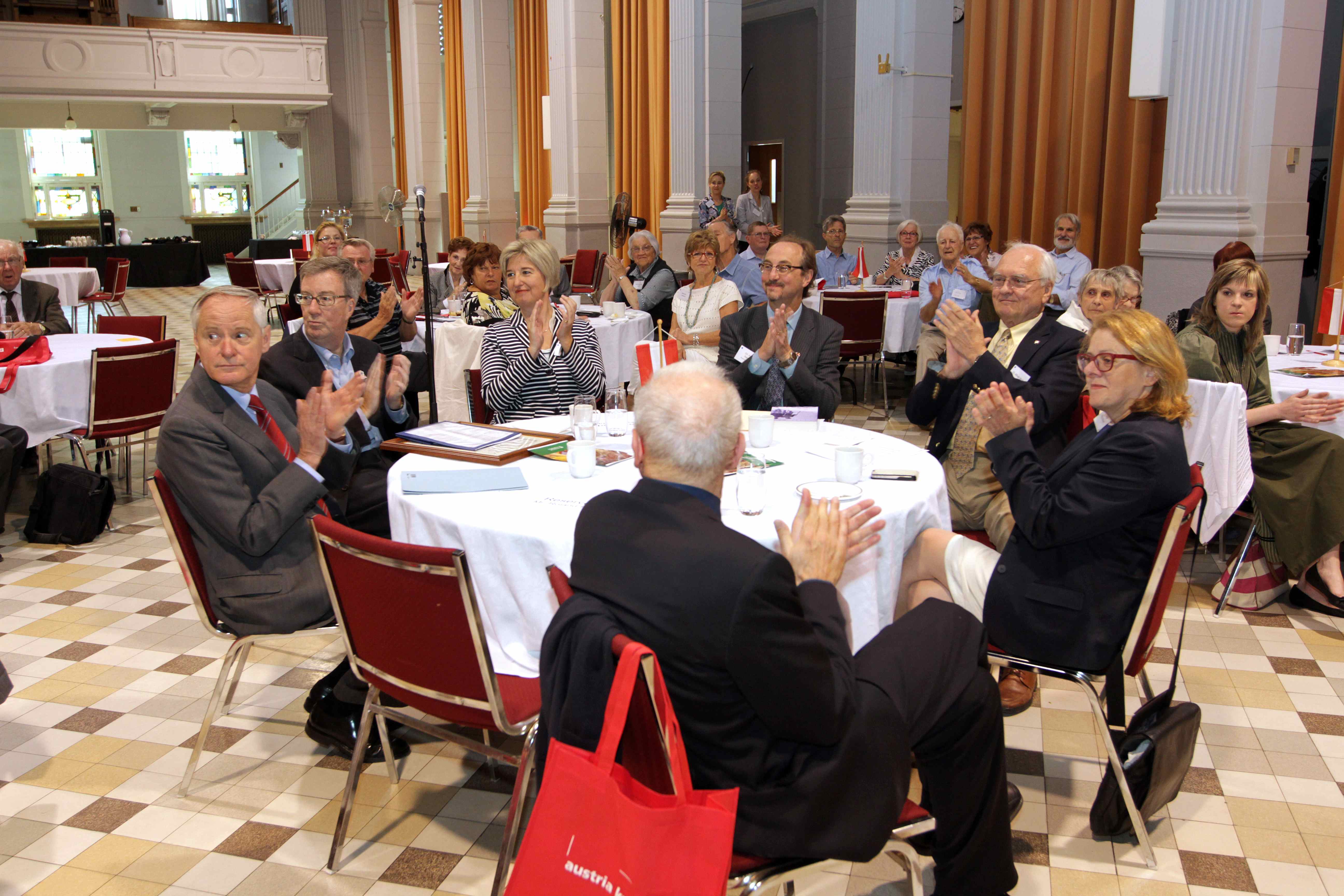 Amb. Riedel, Mayor Watson and other symposium delegates